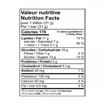 Bâton de chocolat 38%, café moka et quinoa-2