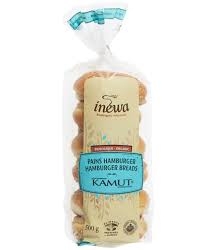 Bread: kamut hamburger (6 units) (frozen)-1