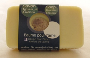 Savon en barre: agrumes, pin & romarin-1