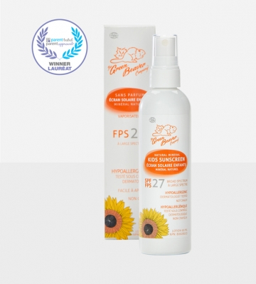 Écran solaire naturel en vaporisateur pour enfants FPS 27-1