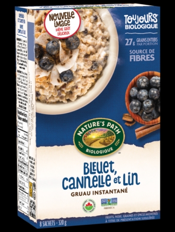 hot oatmeal,  blueberry cinnamon and flax-1