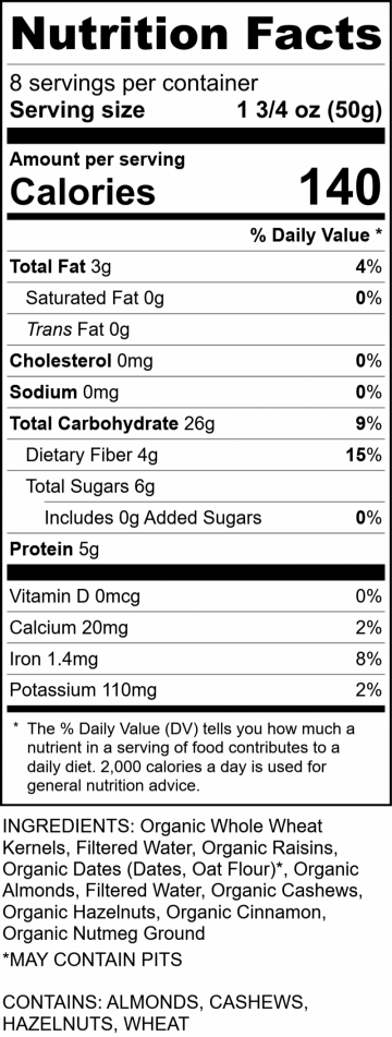 Manna bread: Nut & Fruits-2